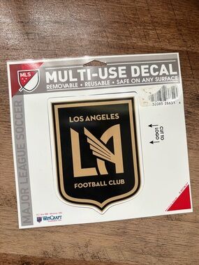 Los Angeles Football Club LAFC Black & Gold Multi-Use Decal official large